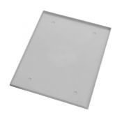 Fond de vestiaire/casier en plastique 10po x 18po gris pâle