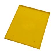 Fond de vestiaire/casier en plastique 12po x 18po jaune