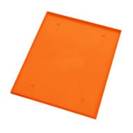 Fond de vestiaire/casier en plastique 12po x 18po orange