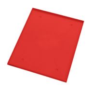 Fond de vestiaire/casier en plastique 12po x 18po rouge