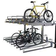 Support à vélos mural étagé 4 places Bike Boost-Storage de Madrax