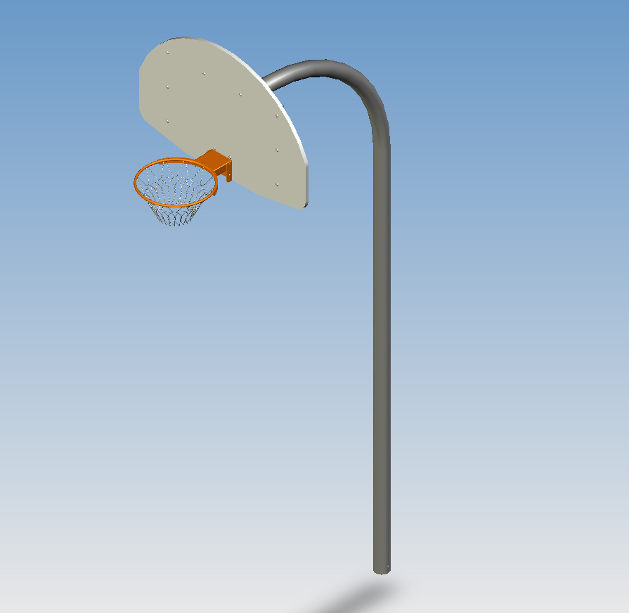 Structure de basketball extérieur 4 po