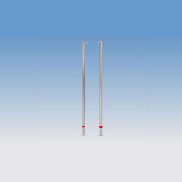 Poteau badminton simple scolaire 2 pouces