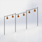Structure ballon poing 6 ballons galvanisé ajustable avec virole HDPE